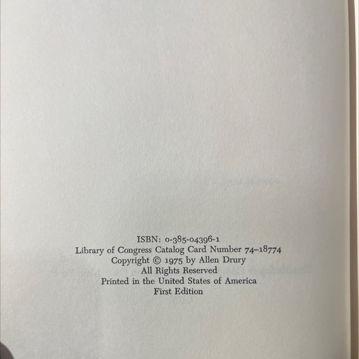 the promise of joy book, by allen drury, 1975 Hardcover image 3