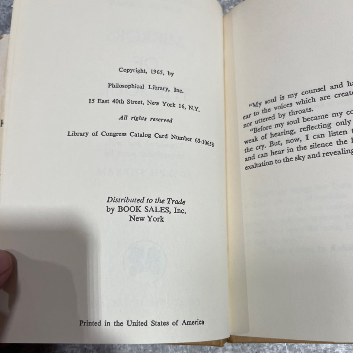 the prophet from lebanon book, by kahlil gibran, 1965 Hardcover image 3