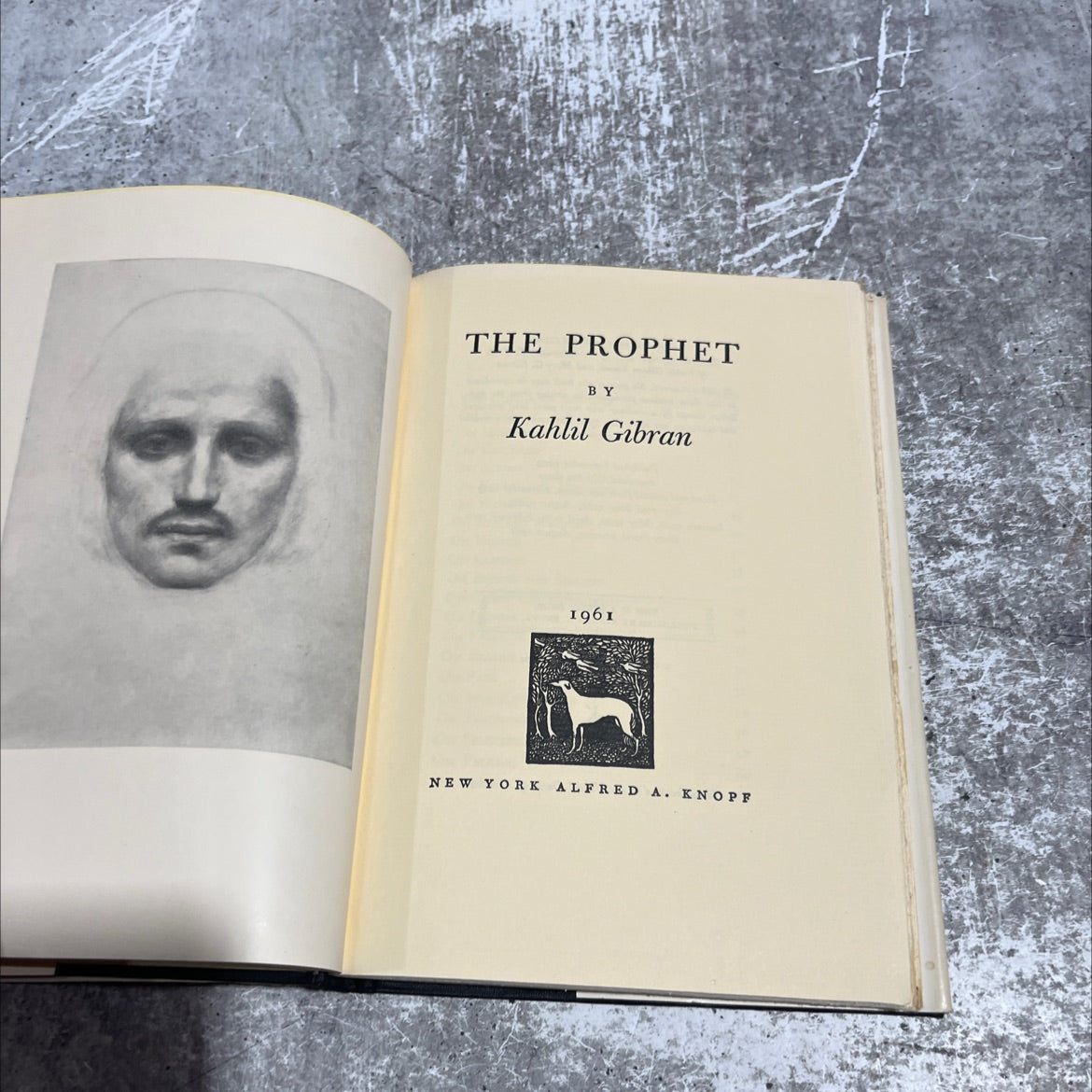 the prophet book, by Kahlil Gibran, 1961 Hardcover image 2