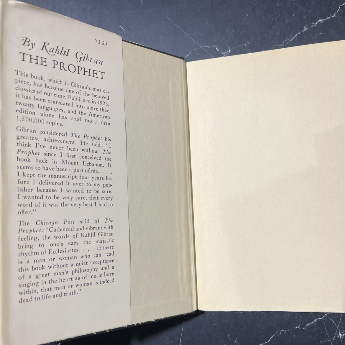 the prophet book, by kahlil gibran, 1963 Hardcover image 4