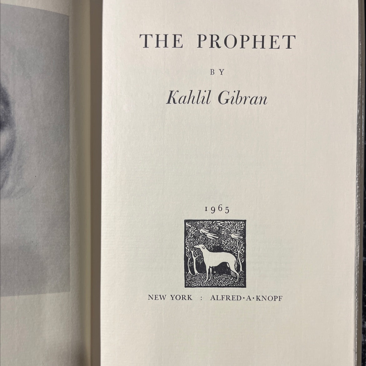 the prophet book, by Kahlil Gibran, 1965 Hardcover image 2