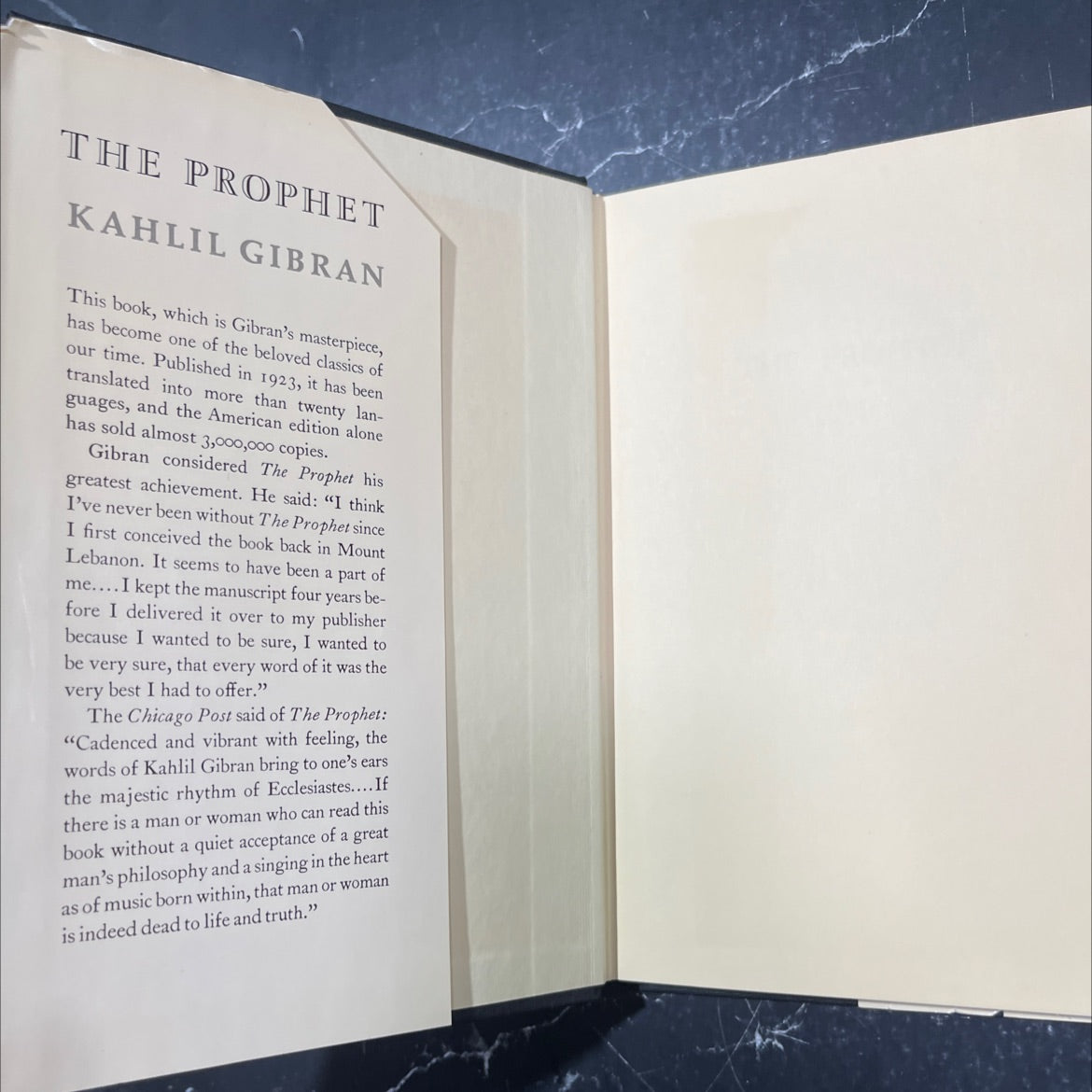 the prophet book, by Kahlil Gibran, 1969 Hardcover image 4