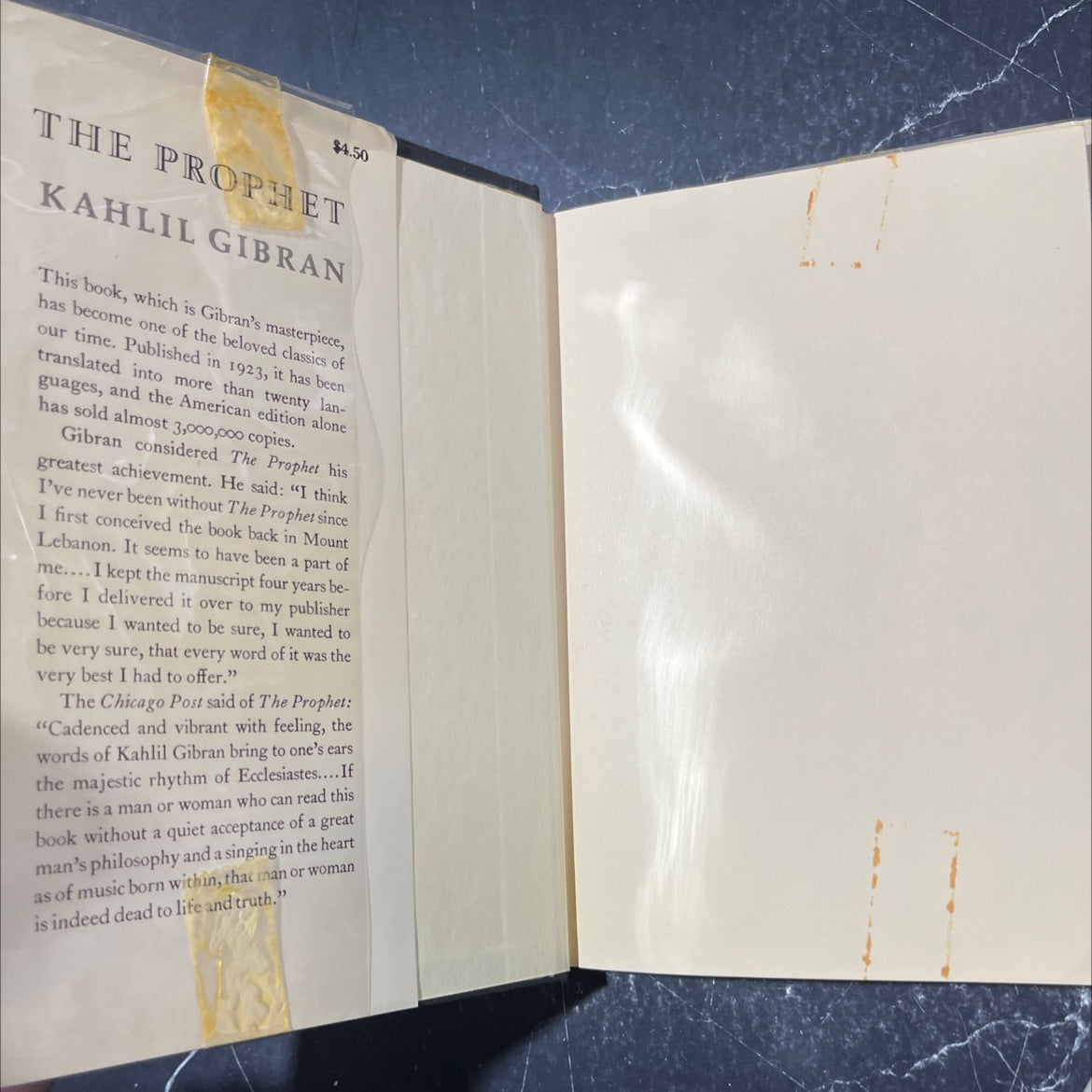 the prophet book, by Kahlil Gibran, 1969 Hardcover image 4