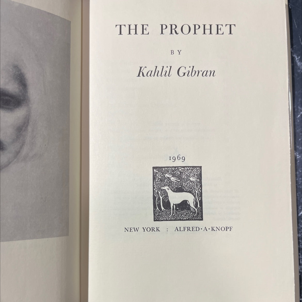 the prophet book, by Kahlil Gibran, 1969 Hardcover image 2