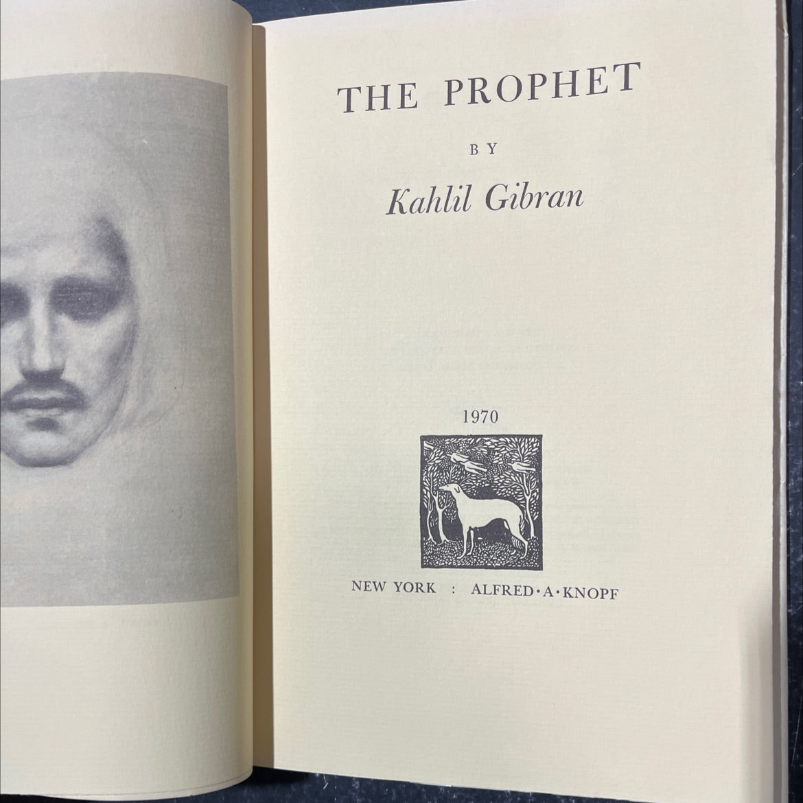 the prophet book, by Kahlil Gibran, 1970 Hardcover image 2