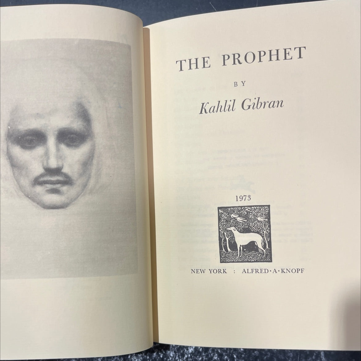 the prophet book, by Kahlil Gibran, 1973 Hardcover image 2