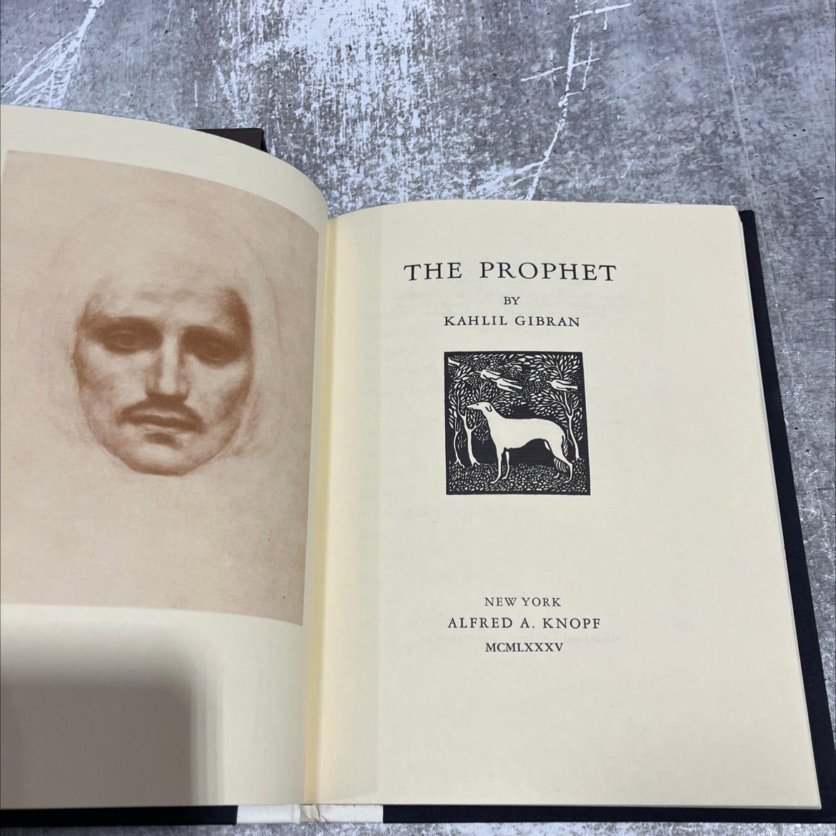 the prophet book, by kahlil gibran, 1985 Hardcover image 2