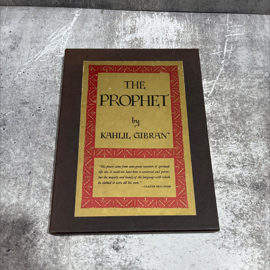 the prophet book, by kahlil gibran, 1985 Hardcover image 1