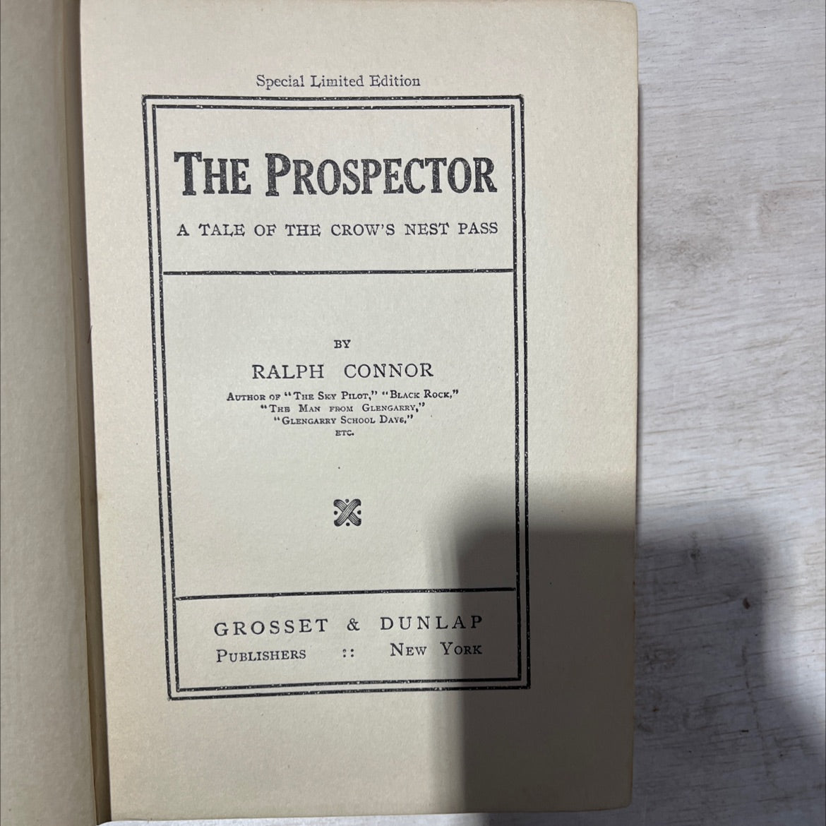 the prospector a tale of the crow's nest pass book, by ralph by connor, 1904 Hardcover, Antique image 2