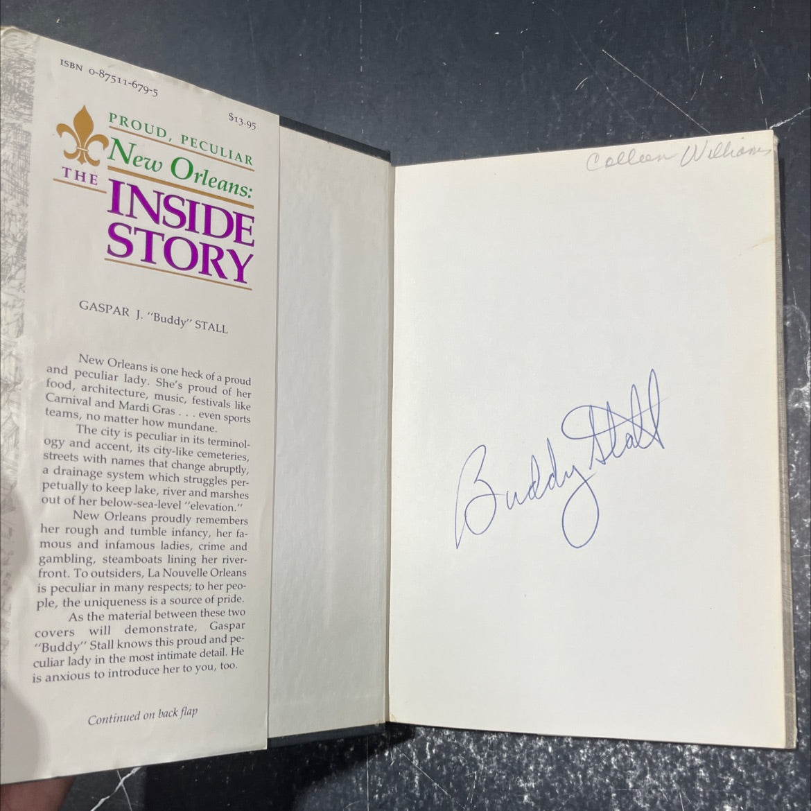 the proud, peculiar new orleans: inside story book, by gaspar j. \"buddy\" stall, 1984 Hardcover image 4