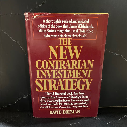 the psychology of stock market the new contrarian investment strategy book, by David Dreman, 1982 Hardcover image 1