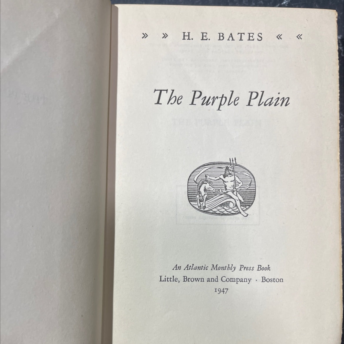 the purple plain book, by H. E. Bates, 1947 Hardcover image 2