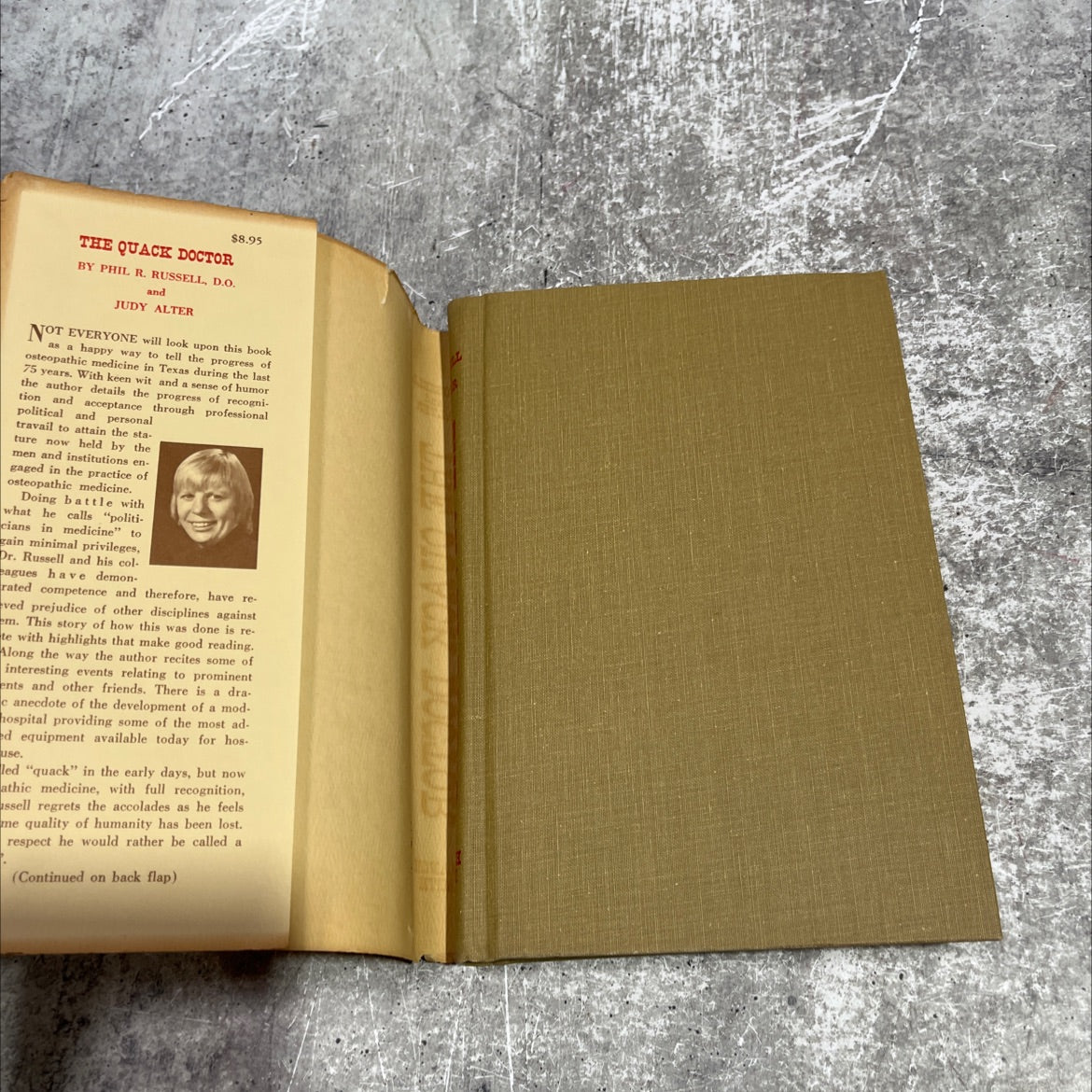 the quack doctor book, by Phil R. Russell, D.O., 1974 Hardcover image 4