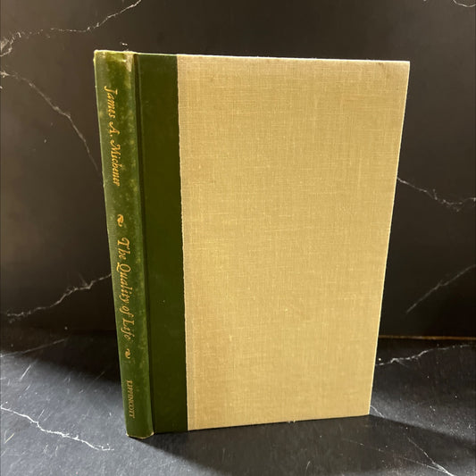 the quality of life book, by James A. Michener, 1970 Hardcover image 1