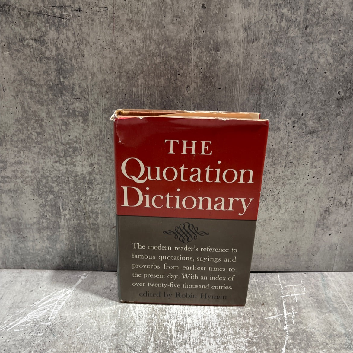the quotation dictionary book, by robin hyman, 1967 Hardcover image 1