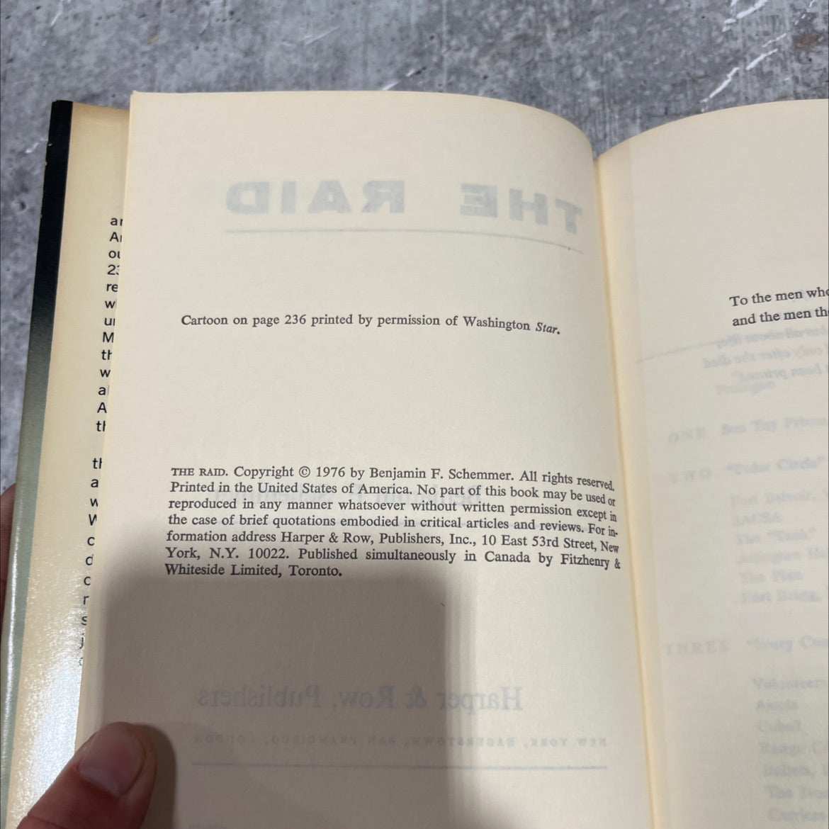 the raid book, by Benjamin F. Schemmer, 1976 Hardcover image 3