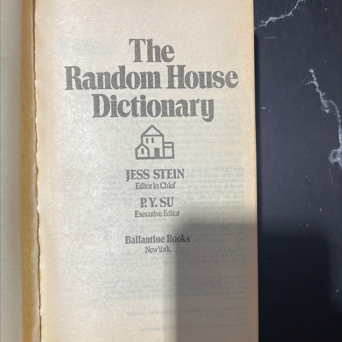 the random house dictionary book, by jess stein, 1978 Hardcover image 2