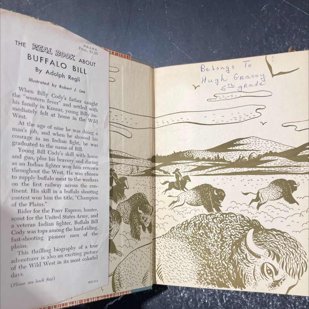 the real book about buffalo bill book, by adolph regli, 1952 Hardcover image 4