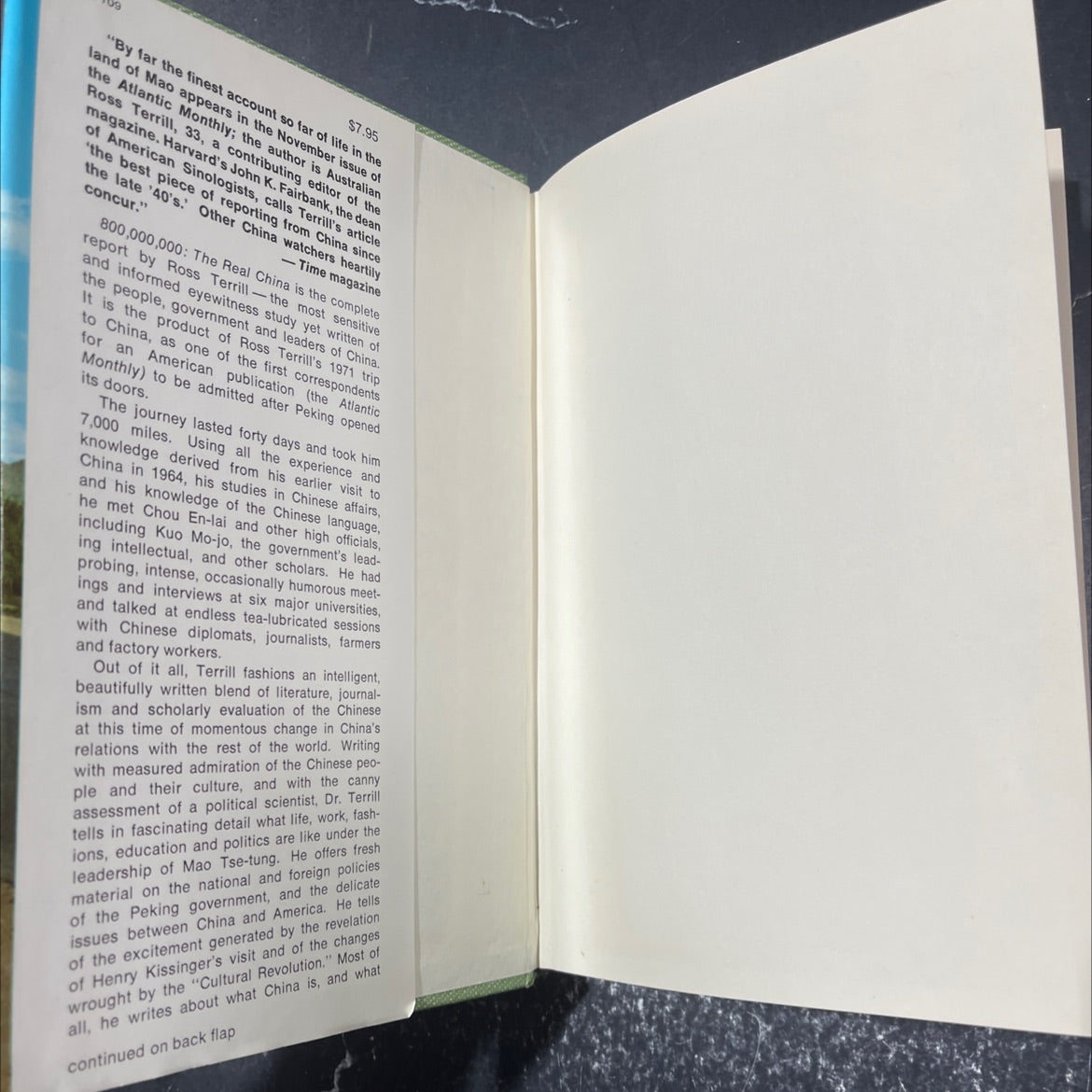 the real china book, by ross terrill, 1972 Hardcover image 4