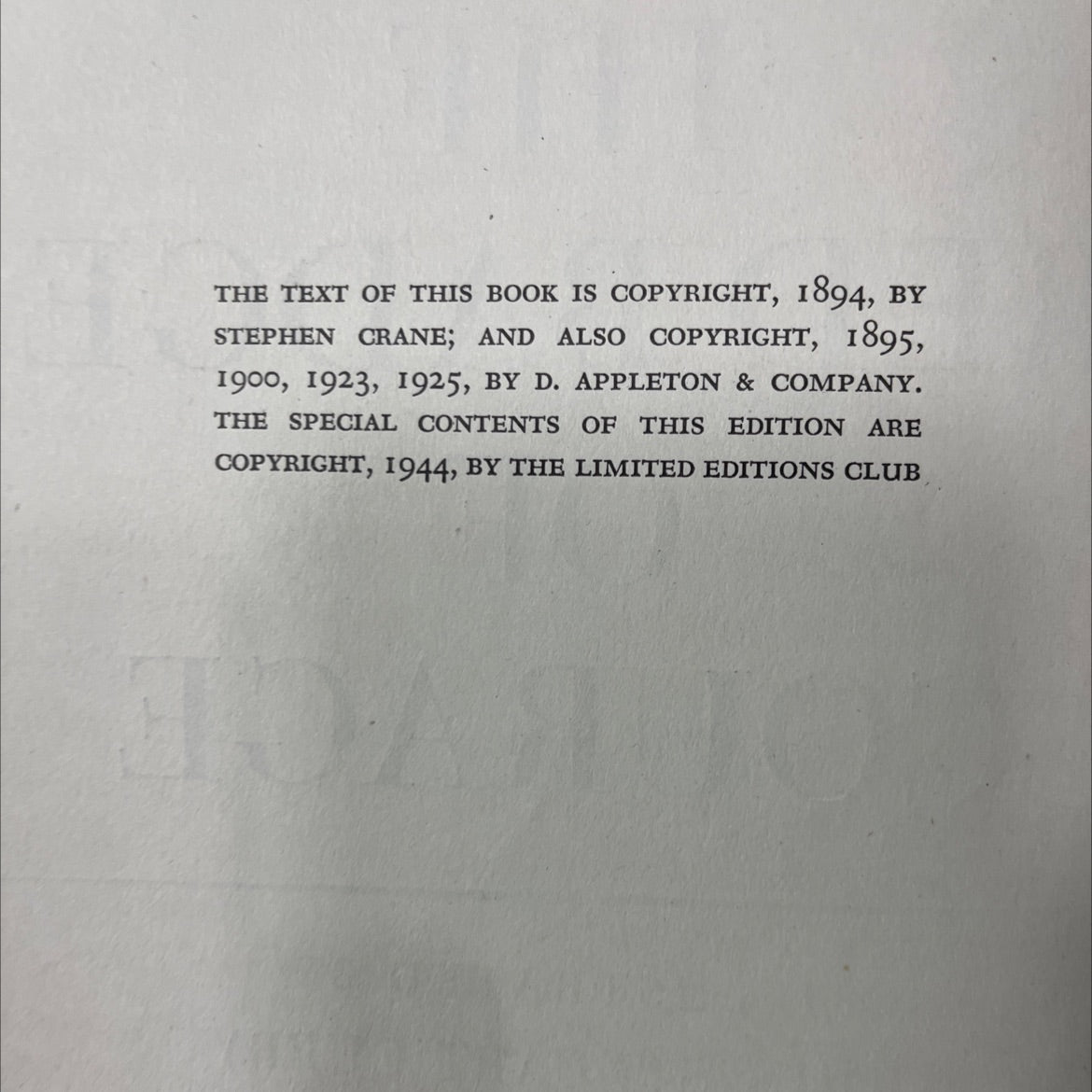 the red badge of courage book, by stephen crane, 1944 Hardcover image 3