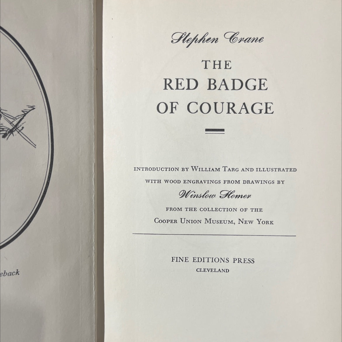 the red badge of courage book, by Stephen Crane, 1951 Hardcover image 2