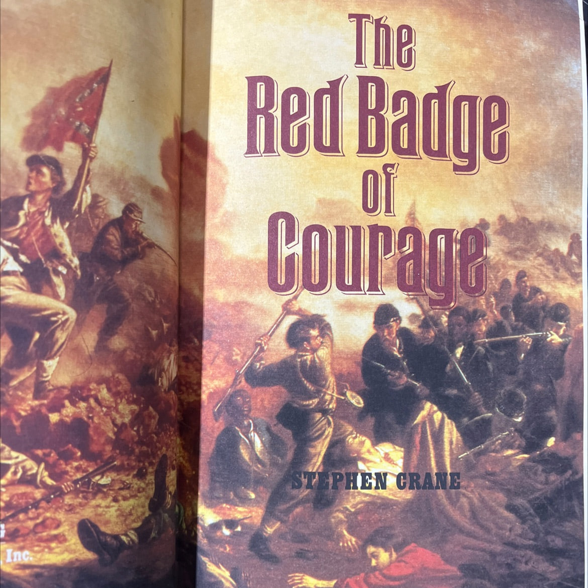 the red badge of courage book, by stephen crane, 1982 Hardcover image 2