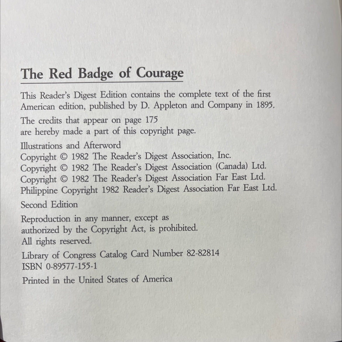 the red badge of courage book, by stephen crane, 1982 Hardcover image 3