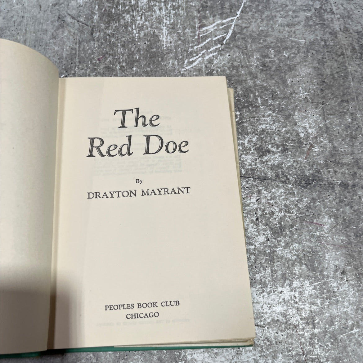 the red doe book, by drayton mayrant, 1953 Hardcover image 2