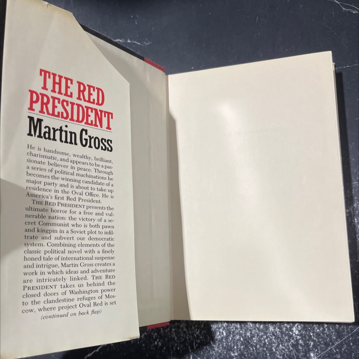 the red president book, by martin gross, 1987 Hardcover image 4