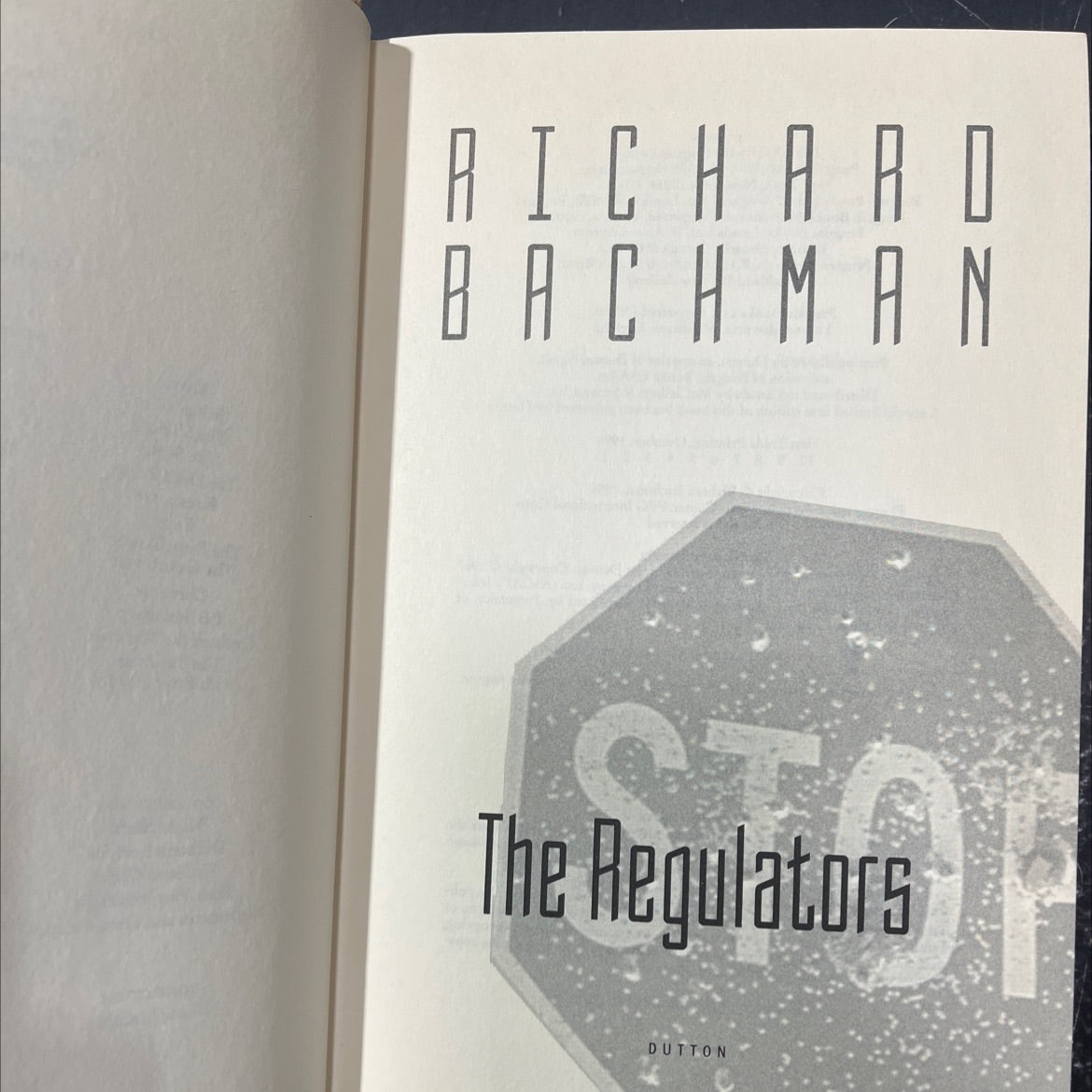 the regulators book, by richard bachman, 1996 Hardcover image 2