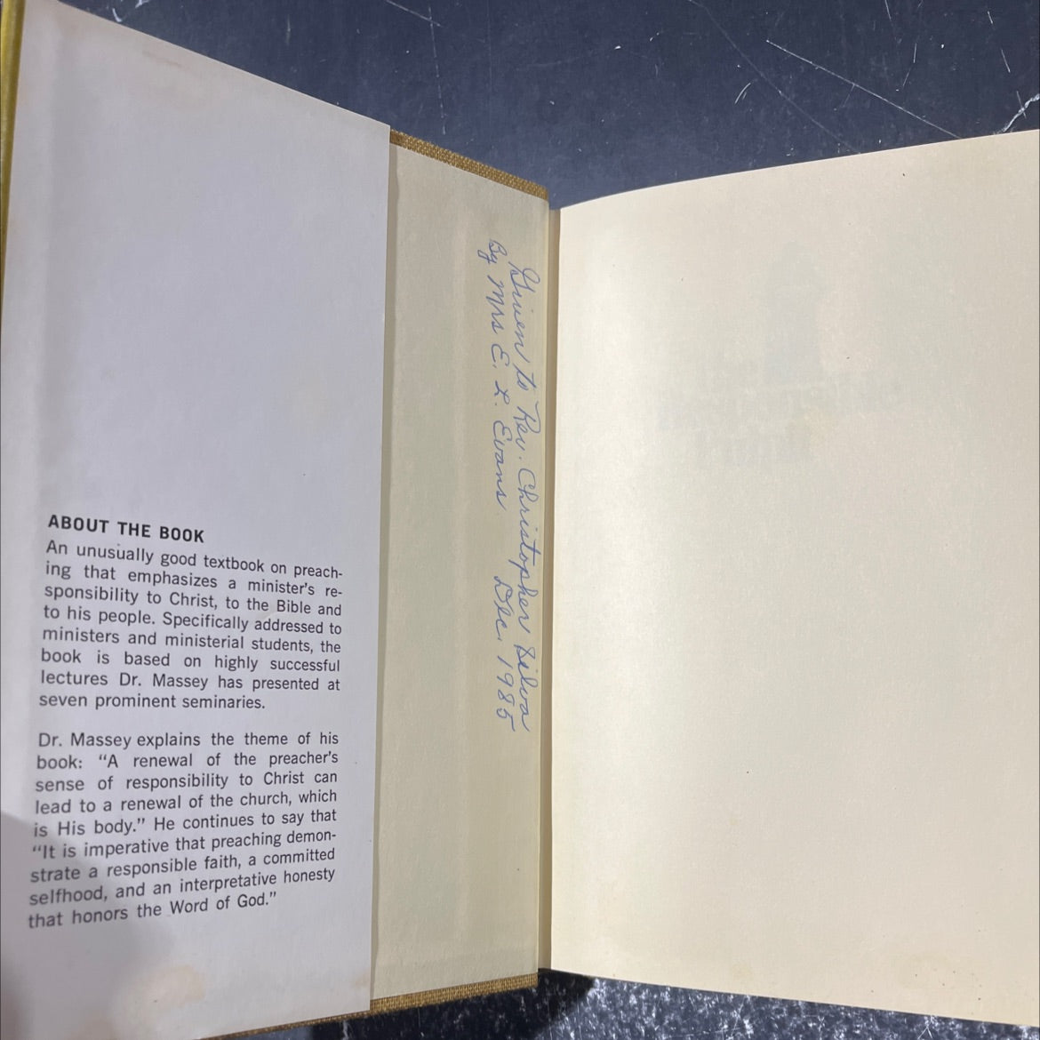 the responsible pulpit book, by james earl massey, 1974 Hardcover image 4