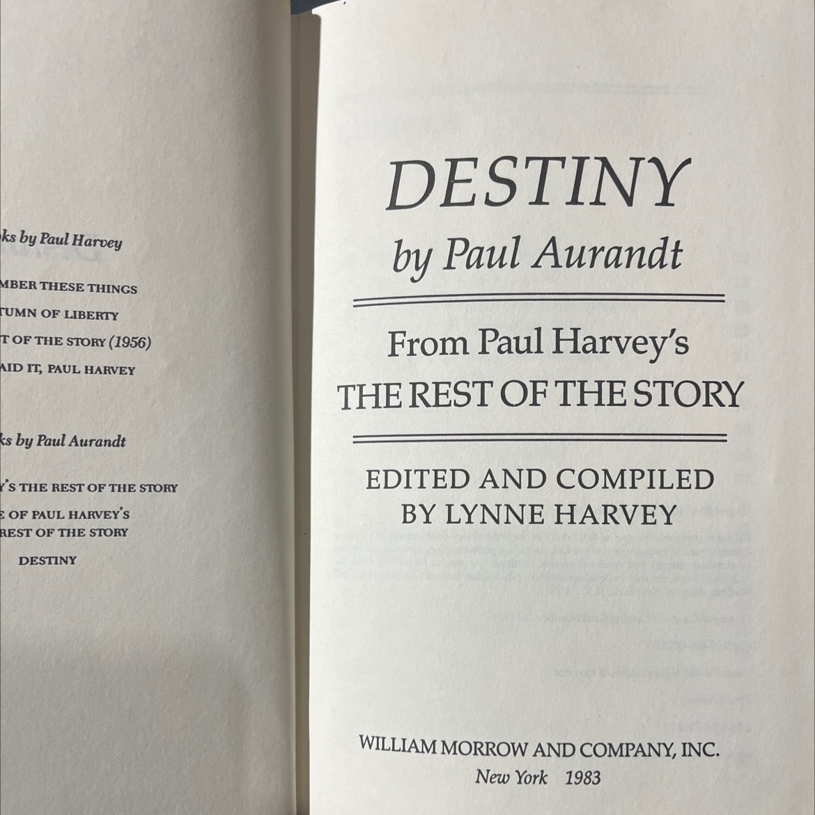 the rest of the story book, by Paul Harvey, 1983 Hardcover image 2