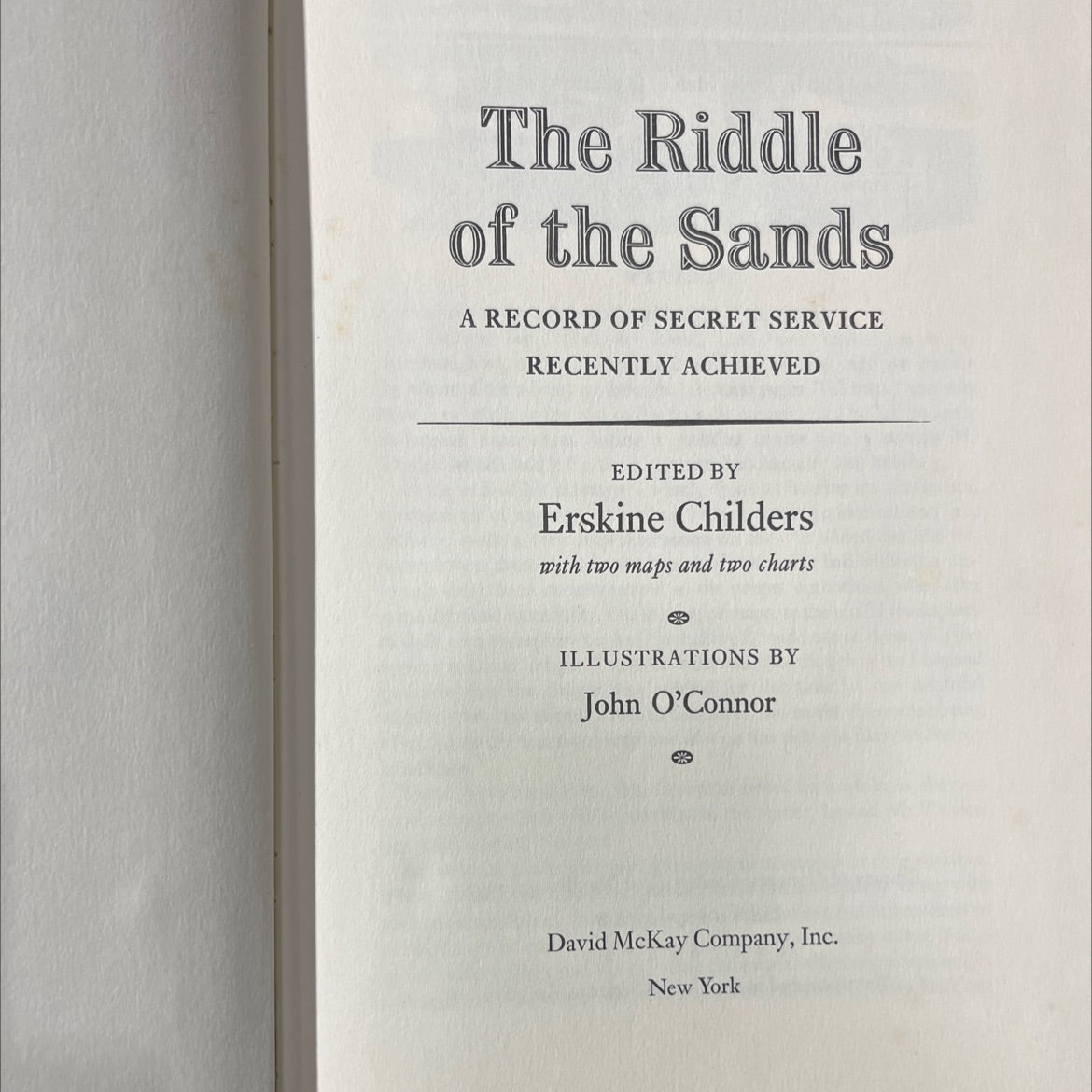 the riddle of the sands a record of secret service recently achieved book, by erskine childers, 1977 Hardcover image 2