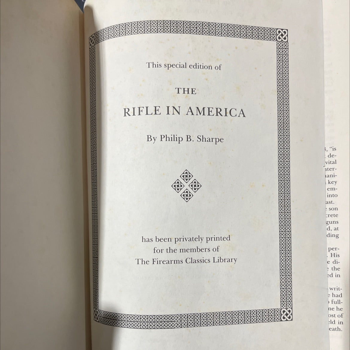 the rifle in america book, by philip b. sharpe, 1995 Leather image 2
