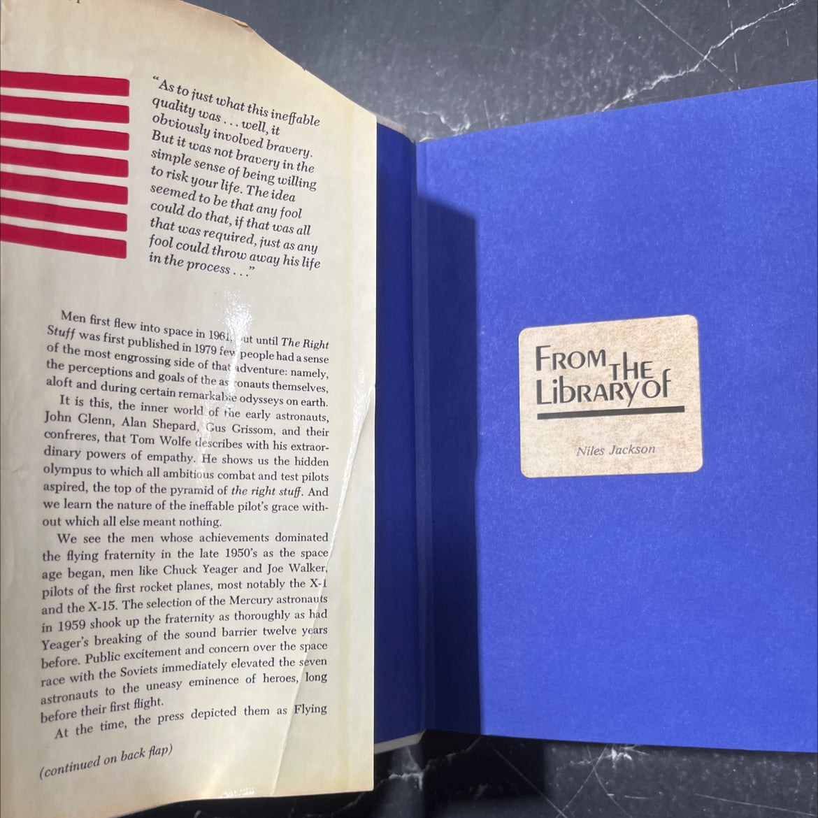 the right stuff book, by Tom Wolfe, 1983 Hardcover image 4