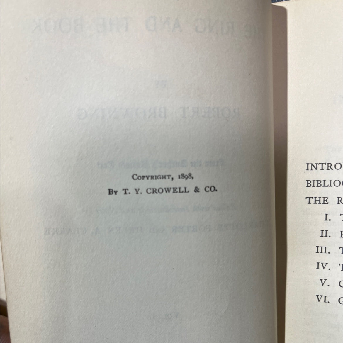 the ring and the book vol. i book, by robert browning, 1898 Hardcover image 3