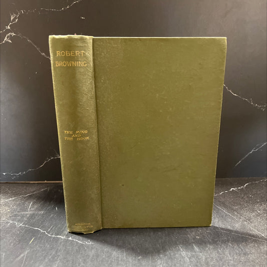 the ring and the book book, by robert browning, 1890 Hardcover image 1