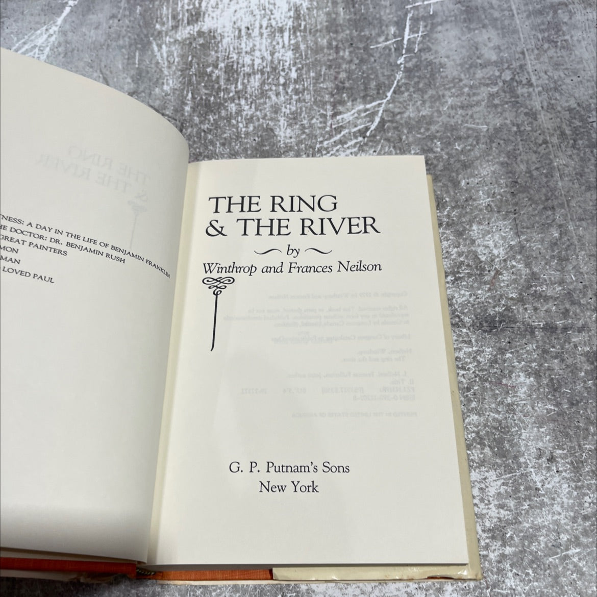 the ring and the river book, by Winthrop and Frances Neilson, 1979 Hardcover image 2