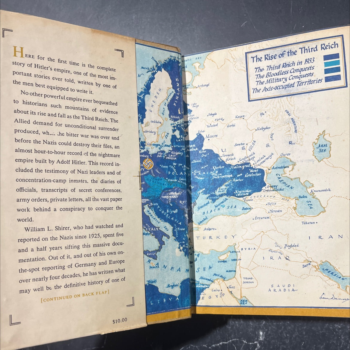 the rise and fall of the third reich a history of nazi germany book, by william l. shirer, 2001 Hardcover image 4