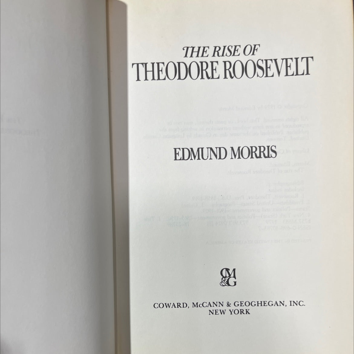 the rise of theodore roosevelt book, by edmund morris, 1979 Hardcover image 2