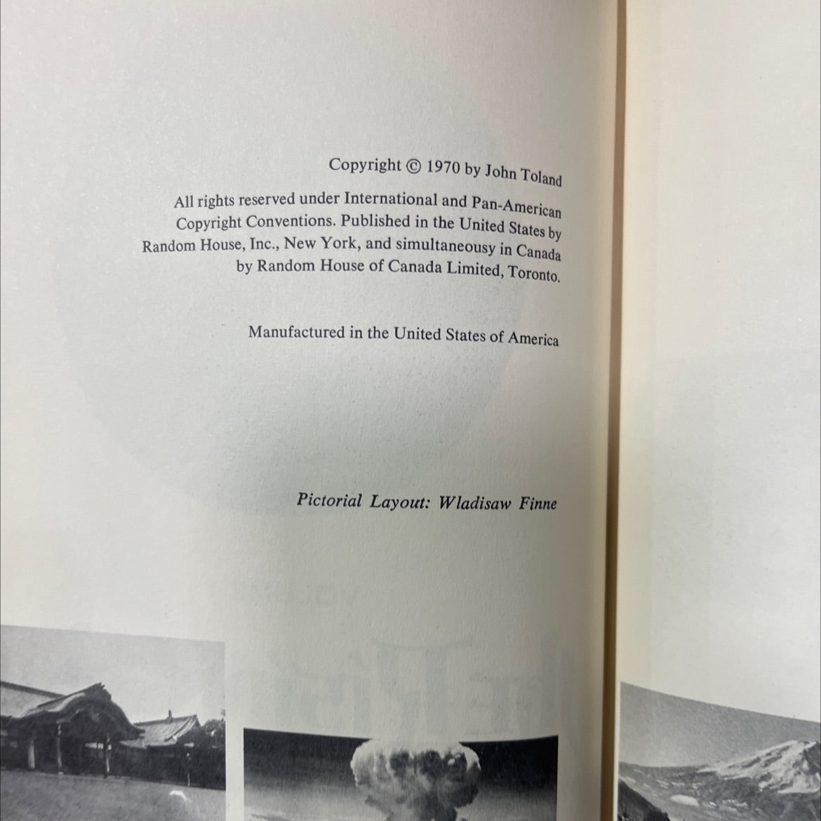 the rising sun the decline and fall of the japanese empire 1936-1945 book, by john toland, 1970 Hardcover image 3