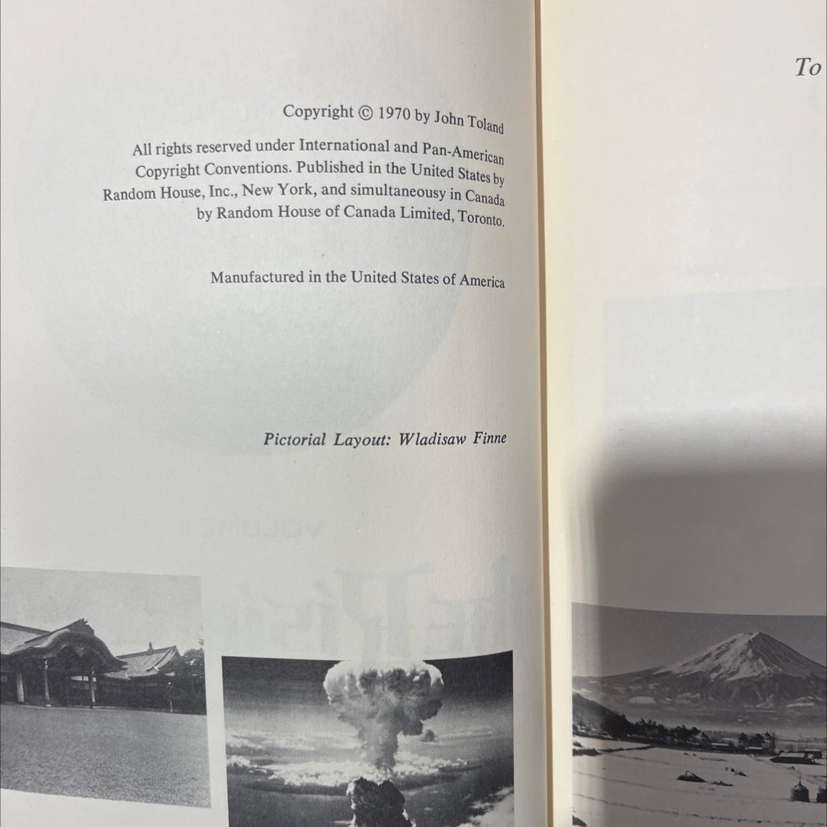 the rising sun the decline and fall of the japanese empire 1936-1945 book, by john toland, 1970 Hardcover image 3