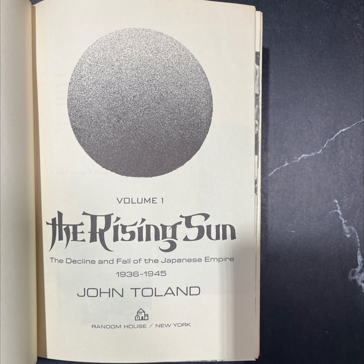 the rising sun the decline and fall of the japanese empire 1936-1945 book, by john toland, 1970 Hardcover image 2