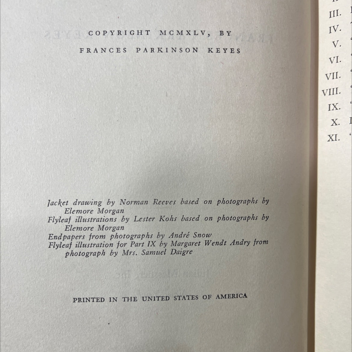 the river road book, by frances parkinson keyes, 1945 Hardcover image 3