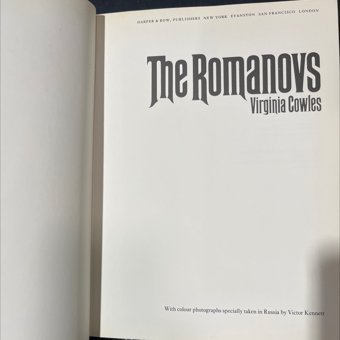 the romanovs book, by Virginia Cowles, 1971 Hardcover image 2