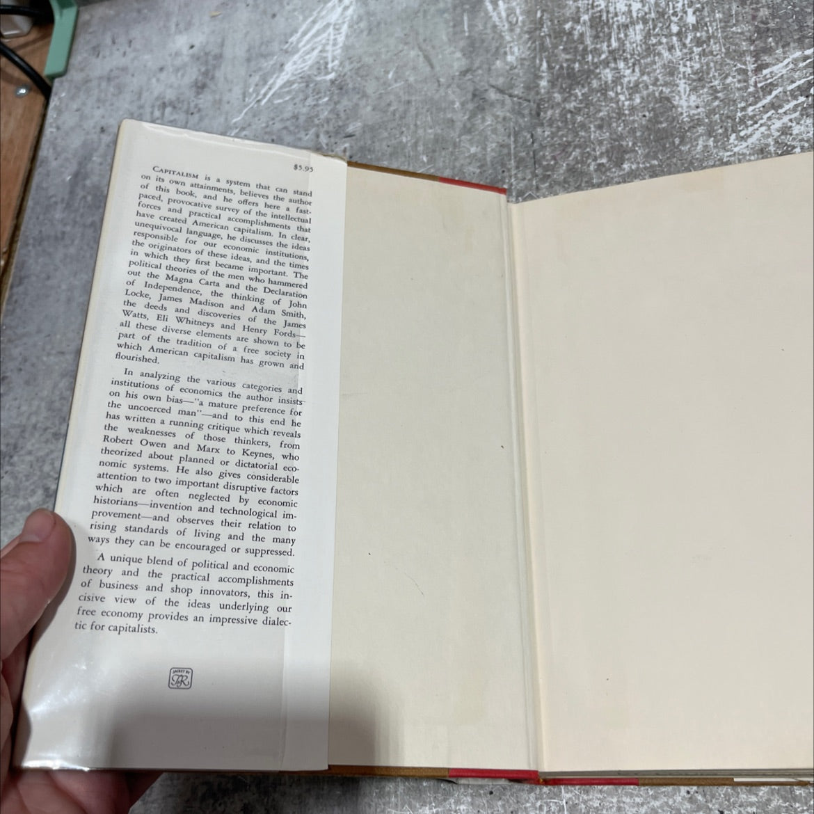 the roots of capitalism book, by john chamberlain, 1965 Hardcover image 4