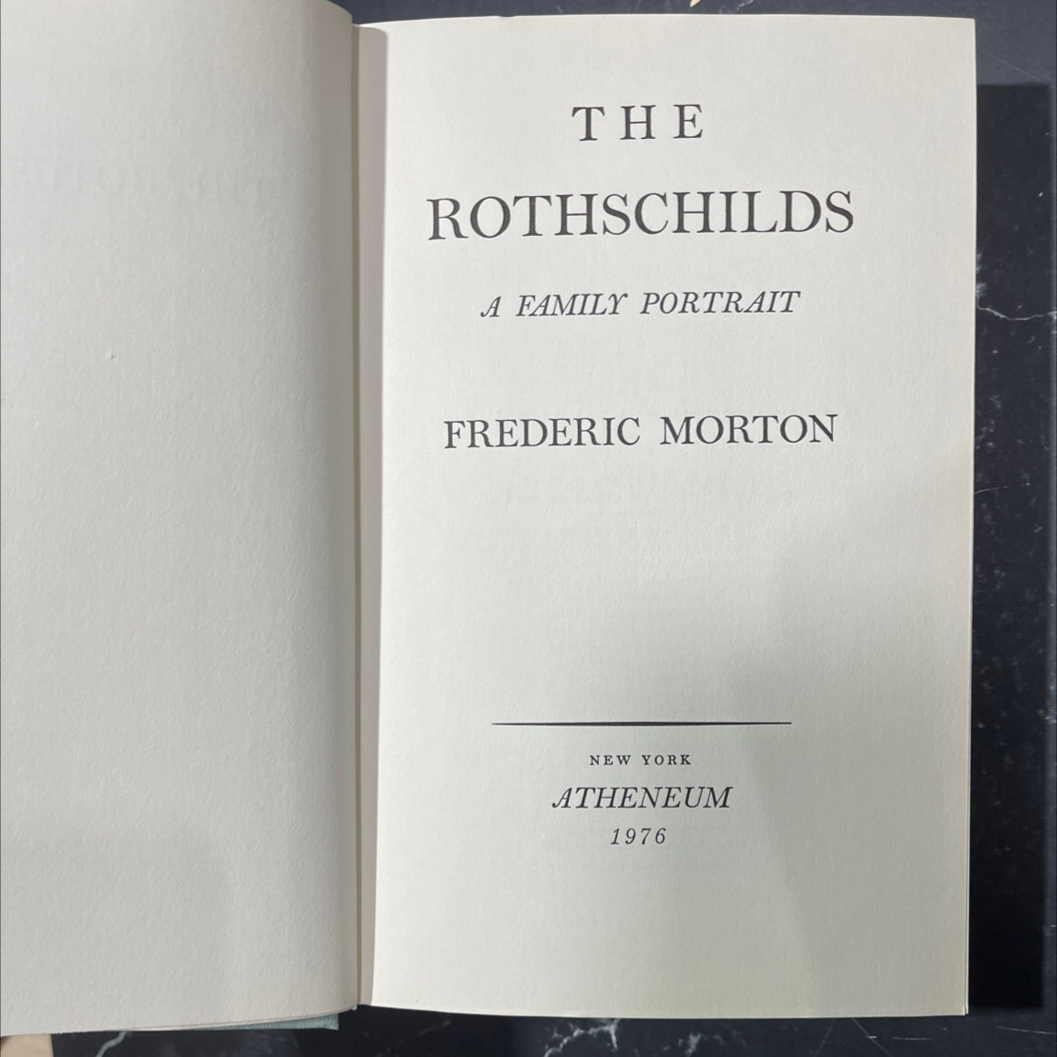 the rothschilds a family portrait book, by frederic morton, 1976 Hardcover image 2
