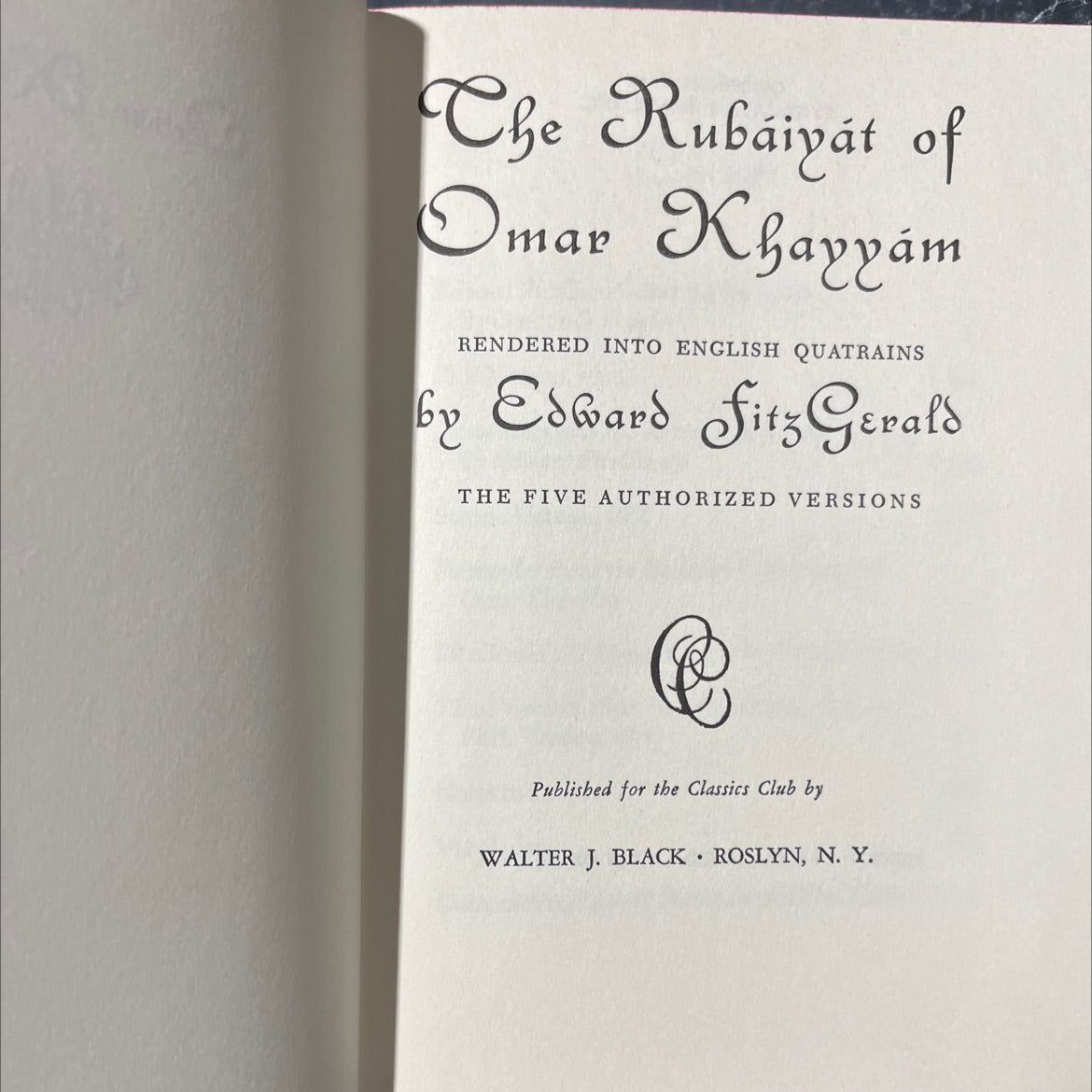 the rubaiyat of omar khayyam rendered into english quatrains book, by edward fitzgerald, 1942 Hardcover image 2