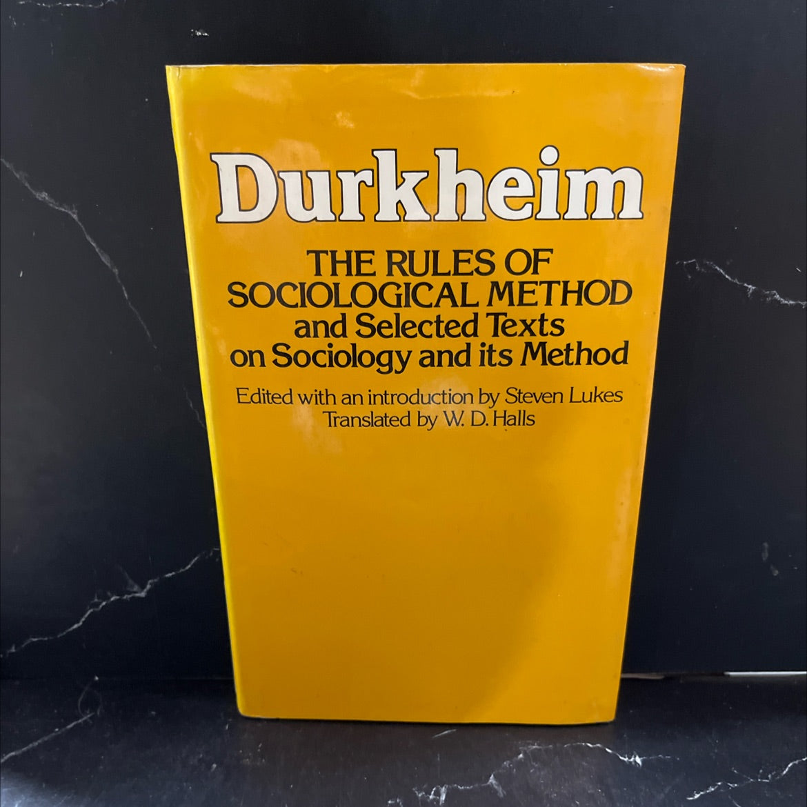 the rules of sociological method book, by emile durkheim, 1982 Hardcover image 1
