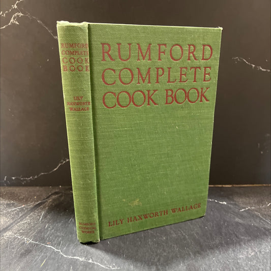the rumford complete cook book book, by lily haxworth wallace, 1935 Hardcover image 1